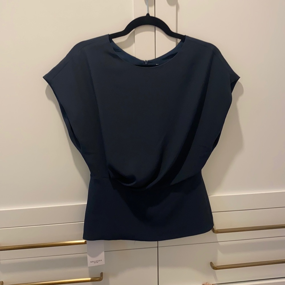M. M. Lafleur dark green top. NWT